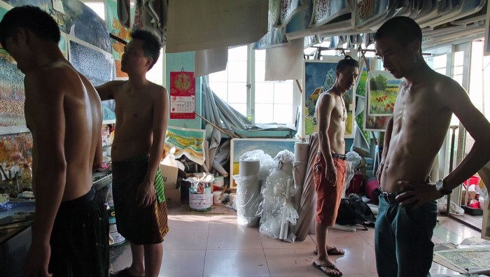 painters in conflict.